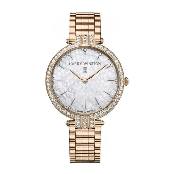 PRNQHM39RR002.jpg Harry Winston Premier 18Kt Rose Gold 39Mm Ladies Watch - Image 1