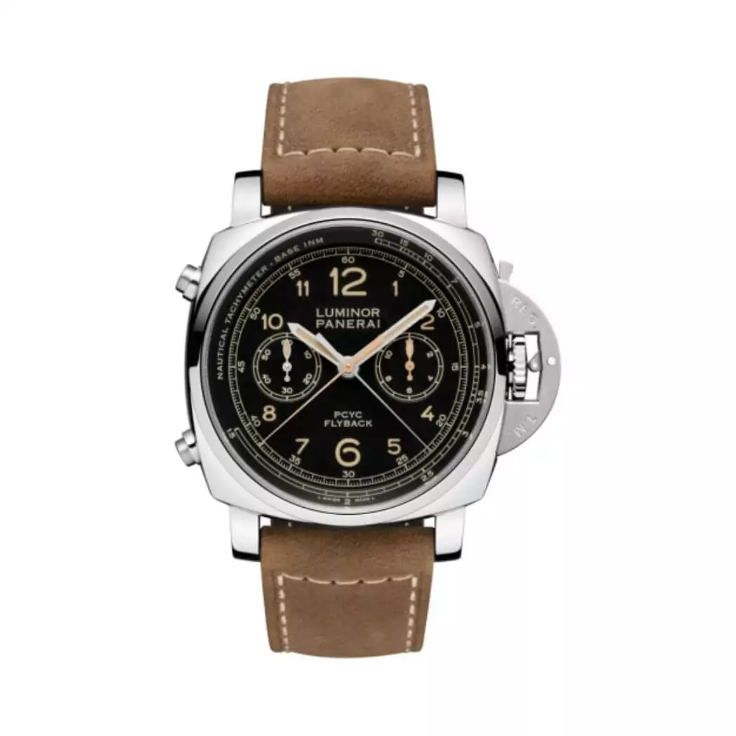 Panerai-Luminor-PAM00653.jpg Panerai Luminor PAM00653 1950 Flyback Chronograph Stainless Steel - Image 1