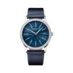Patek Philippe Calatrava 4997/200G-001 Blue Dial Diamond Bezel 18K White Gold Blue Satin Straps