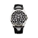 Patek Philippe Calatrava 5088/100P-001 Automatic Crocodile Skin 38mm Black Dial Mens Watch