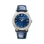 Patek Philippe Calatrava 5298P-014 Platinum with Baguette Diamond Bezel Automatic 38mm Blue Dial Unisex Watch