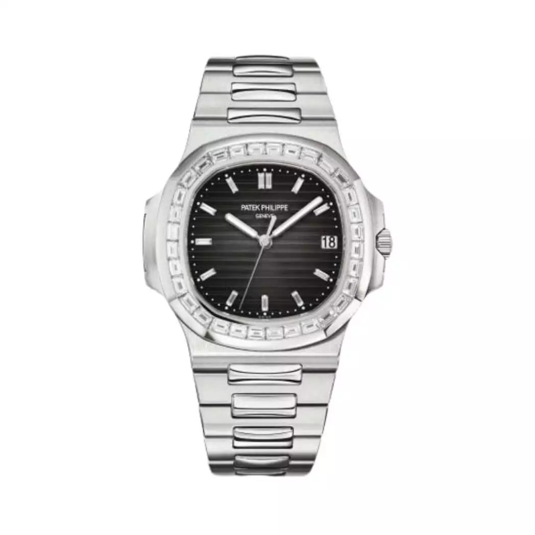 Patek-Philippe-Nautilus-5711110P-001.jpg Patek Philippe Nautilus 5711/110P-001 Diamond Bezel Platinum Limited Edition - Image 1