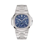 Patek Philippe Nautilus 5740/1G-001 Perpetual Calendar 18Kt White Gold 40mm Blue Index Dial Men’s Watch