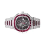 Patek Philippe Nautilus 5990/1422G White Gold, Diamond and Ruby Set Black Dial Mens Watch - Image 2