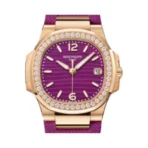 Patek Philippe Nautilus 7010R-013 Quartz Diamond Lacquered Purple Dial - Image 3