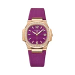 Patek Philippe Nautilus 7010R-013 Quartz Diamond Lacquered Purple Dial