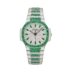 Patek Philippe Nautilus 7118/1453G-001 Haute Joaillerie Automatic Emeralds Diamond