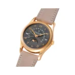 Patek Philippe Retrograde 5050J-023 Yellow Gold Perpetual Calendar Moon Phases 35mm Gray Sunburst Dial Ladies Watch - Image 3