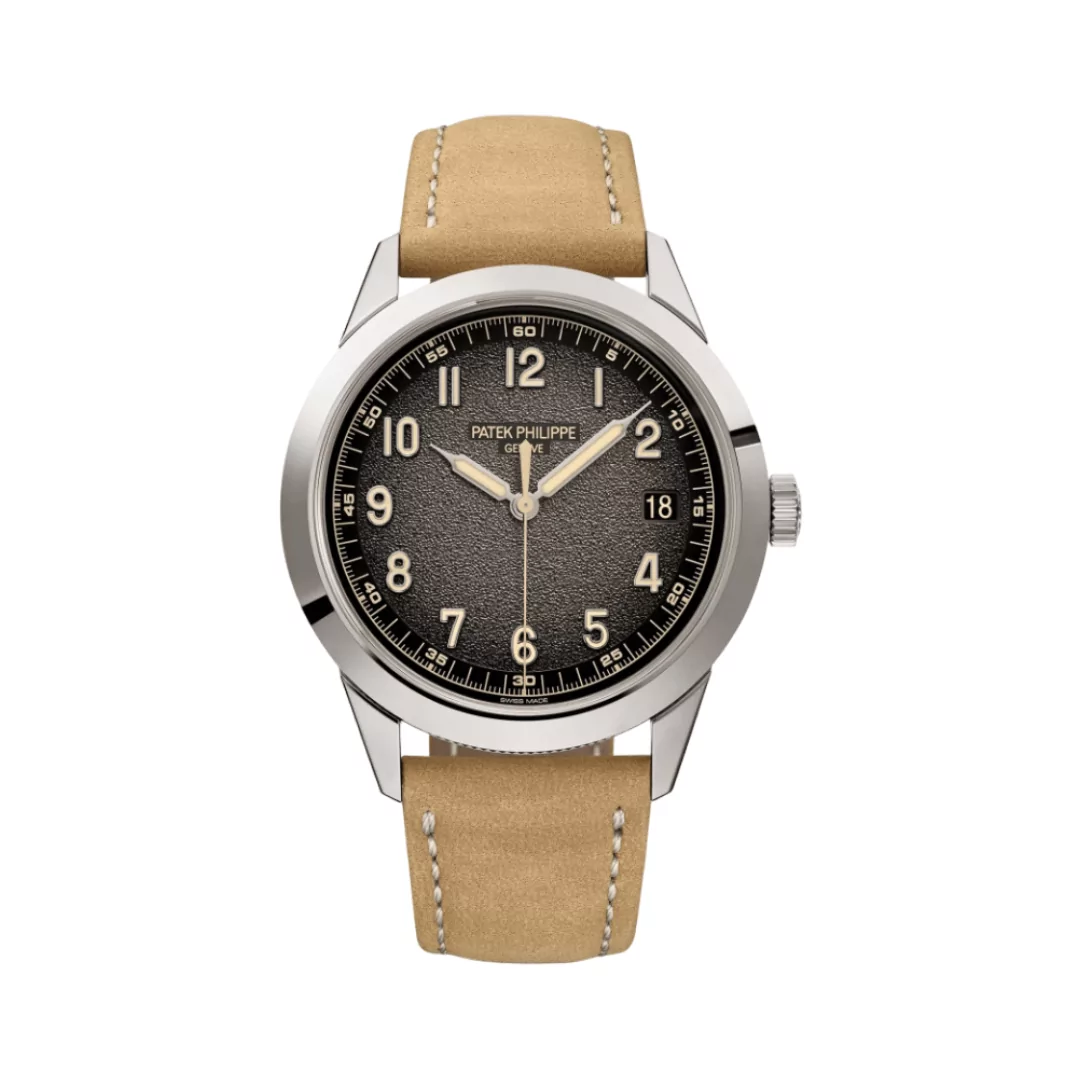 Patek-Philippe-World-Time-5930P-001.png Patek Philippe Calatrava 5226G-001 18Kt White Gold Textured Charcoal Grey Dial 40mm Men’s Watch - Image 1