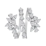 Pear, Marquise & Round Ring -2.43 CTS,1045R,HRD,G-H/VVS-VS,Total Weight- 6.42gm - Image 3