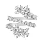 Pear, Marquise & Round Ring -2.43 CTS,1045R,HRD,G-H/VVS-VS,Total Weight- 6.42gm