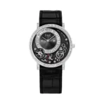 Piaget Altiplano 900P G0A39120 White Gold Baguette Diamond 38mm Gray Dial Womens Watch