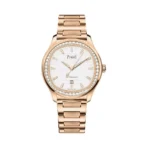 Piaget Polo G0A46020 Date Diamond Bezel 18K Rose Gold White Dial