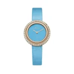 Piaget Possession G0A43089 Quartz RG Turquoise Leather Strap Blue Dial