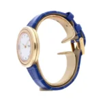 Piaget Possession G0A43091 Silver Diamond Dial Blue Leather Strap - Image 4