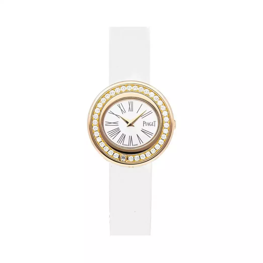 Piaget-Possession-GOA36188.jpg Piaget Possession GOA36188 18kt Rose Gold Diamond Satin Silver Dial - Image 1