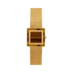 Piaget Tiger Eye 9200C4 Vintage Yellow Gold Manual Wind Gold Dial 25mm Ladies Watch