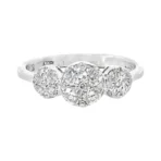 RING-3 Pointer-0.7CTS-HRD-E-F/SI, 677RI,Total Wt – 2.88gm - Image 2