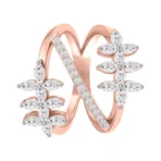 ROUND-MARQUISE RING-HRD-E-F/VS 1.12 CTS- A42R,Total Wt – 7.90gm - Image 3