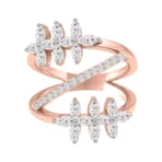 ROUND-MARQUISE RING-HRD-E-F/VS 1.12 CTS- A42R,Total Wt – 7.90gm