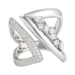 ROUND-MARQUISE RING-HRD-F-G/VS 0.77 CTS- A15R,Total Wt – 7.09gm