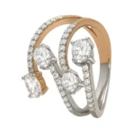 ROUND & OVAL RING- HRD- E-F/VS 1.33 CTS- A52R,Total Wt – 6.35gm - Image 3