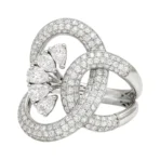 ROUND-PEAR RING-HRD-F-G/VVS-VS 1.76 CTS- A31R,Total Wt -6.52gm