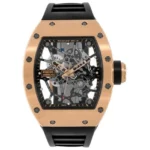 Richard Mille Rm 035 Americas Toro Skeleton 48Mm X 39.7Mm 18K Rose Gold Black Rubber Straps Men’S Watch