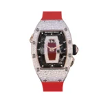 Richard Mille RM037 White Gold Skeleton Diamond Gem Dial Ladies Watch