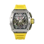 Richard Mille RM11-03 TI Flyback Chronograph 49.94Mm Titanium Black Rubber Straps