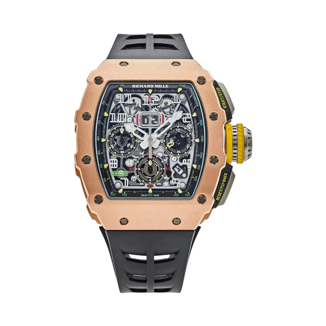 Richard-Mille-Rm11-03-Rg.png Richard Mille Rm11-03 RG Automatic Flyback Chronograph Titanium 18K Rose Gold - Image 1