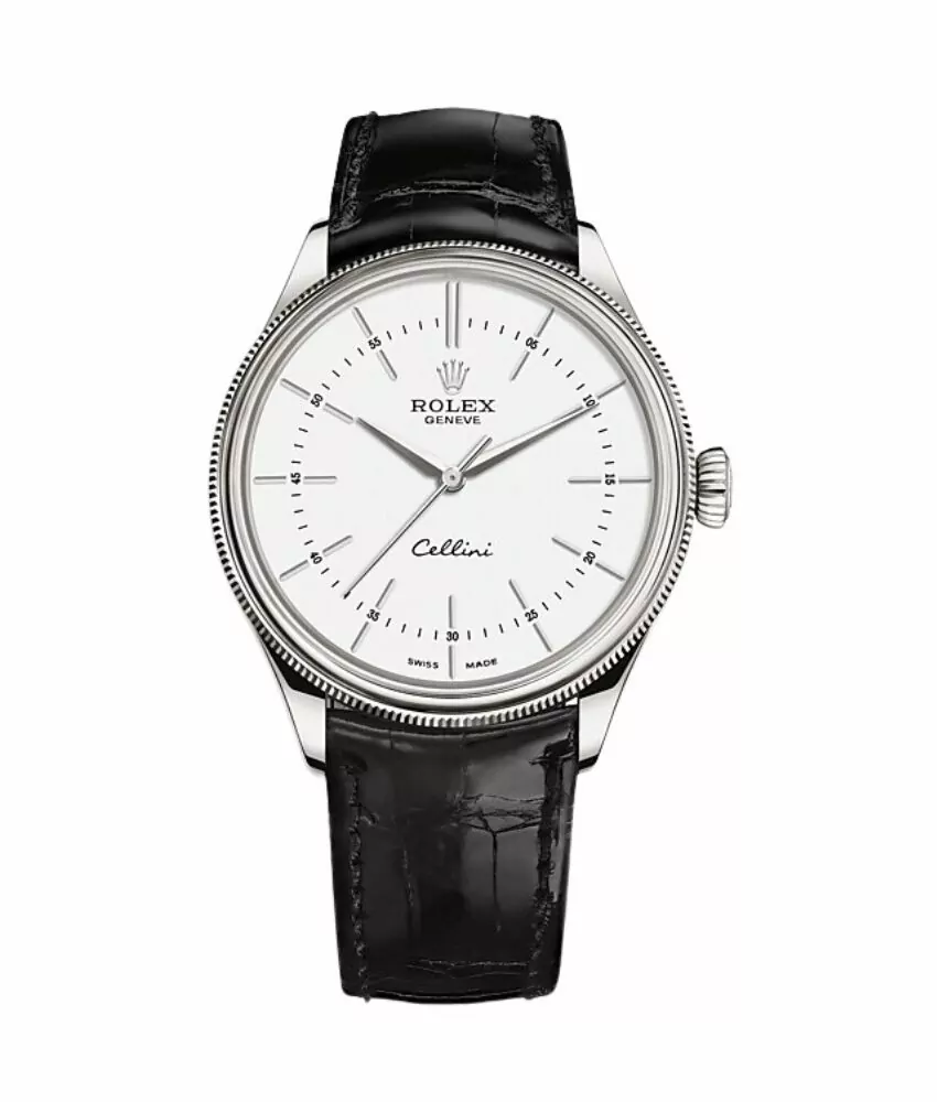 Rolex-Cellini-m50509-0016-luxurysouq.jpg Rolex Cellini M50509-0016 39Mm Stainless Steel White Dial 18 Ct White Gold - Image 1