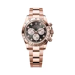Rolex Cosmograph Daytona 126505-0002 Rose Gold With Diamonds Black Dial