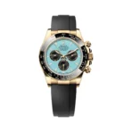 Rolex Cosmograph Daytona 126518LN-0014 Oysterflex Yellow Gold Turquoise Dial 40mm Men’s Watch