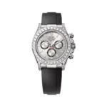 Rolex Cosmograph Daytona 126539TBR-0002 White Gold & Steel Diamond Dial Oysterflex Bracelet Diamond Bezel 40mm Unisex Watch