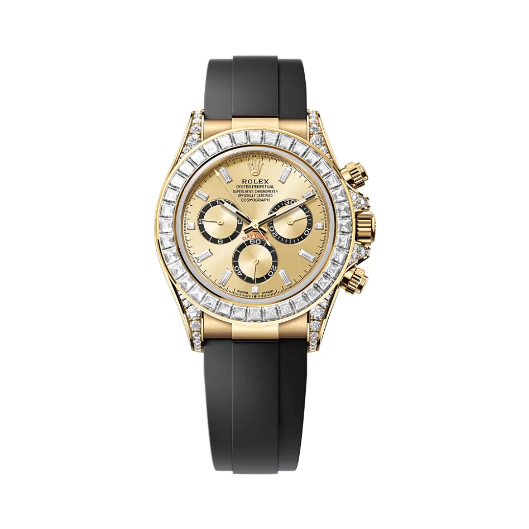 Rolex-Cosmograph-Daytona-m126538tbr-0004.png Rolex Cosmograph Daytona 126538TBR-0004 Oyster Perpetual 18 CT Yellow Gold 40mm Golden Diamond Dial Mens Watch - Image 1