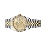 Rolex Datejust 126233-0037 Steel & Yellow Gold 36mm Champagne Palm Motif Dial Ladies Watch - Image 3