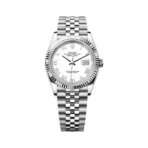 Rolex Datejust 126234-0025 Oystersteel White Gold White Roman Dial 36mm Unisex Watch