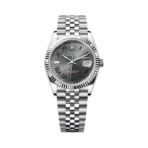 Rolex Datejust 126234-0045 Oystersteel White Gold Gray Dial 36mm Unisex Watch