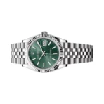 Rolex Datejust 126234-0051 Oystersteel White Gold Mint Green Dial 36mm Unisex Watch - Image 3