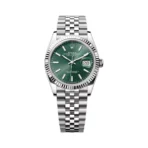 Rolex Datejust 126234-0051 Oystersteel White Gold Mint Green Dial 36mm Unisex Watch