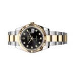 Rolex Datejust 126333-0005 Oystersteel 18kt Yellow Gold Diamond Numerals 41mm Black Dial Mens Watch - Image 3