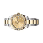 Rolex Datejust 126333-0009 Oystersteel 18kt Yellow Gold 41mm Champagne Dial Mens Watch - Image 2