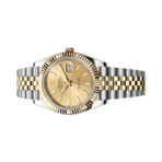 Rolex Datejust 126333-0010 Oystersteel 18kt Yellow Gold 41mm Champagne Dial Mens Watch - Image 3