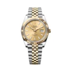 Rolex Datejust 126333-0010 Oystersteel 18kt Yellow Gold 41mm Champagne Dial Mens Watch