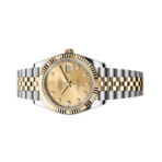Rolex Datejust 126333-0012 Oystersteel 18kt Yellow Gold Diamond Numerals 41mm Champagne Dial Mens Watch - Image 3