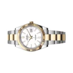 Rolex Datejust 126333-0015 Oystersteel 18kt Yellow Gold 41mm White Dial Mens Watch - Image 3
