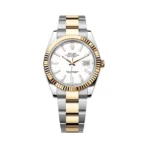 Rolex Datejust 126333-0015 Oystersteel 18kt Yellow Gold 41mm White Dial Mens Watch