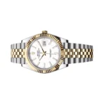 Rolex Datejust 126333-0016 Oystersteel 18kt Yellow Gold 41mm White Dial Mens Watch - Image 3