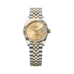 Rolex Datejust 31mm 278273 Yellow Dial Steel And Gold Yellow Gold Fluted Bezel Jubilee Womens Watch - Image 3